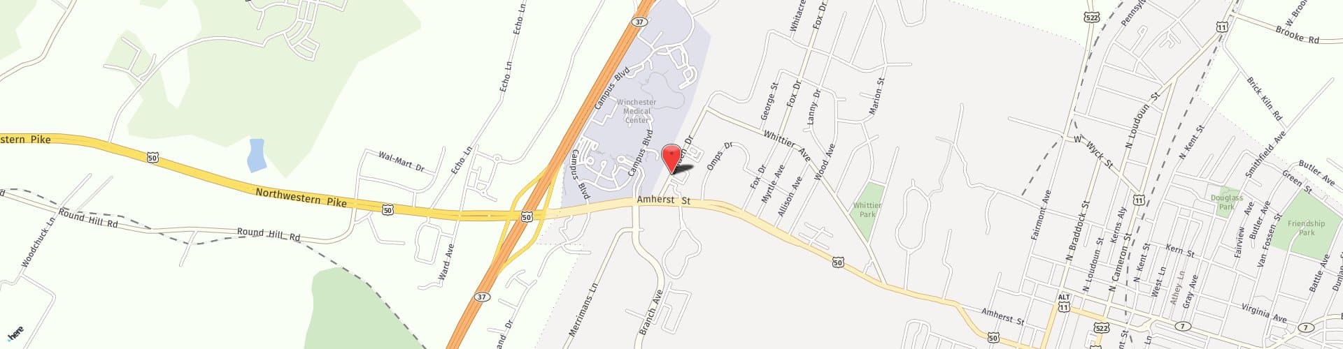 Location Map: 142 Linden Drive Winchester, VA 22601